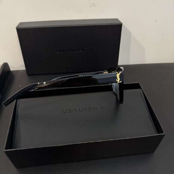 Saint Laurent SL M150/F 001 Black Designer Eyeglasses Classic Luxury Frame - Picture 2 of 8